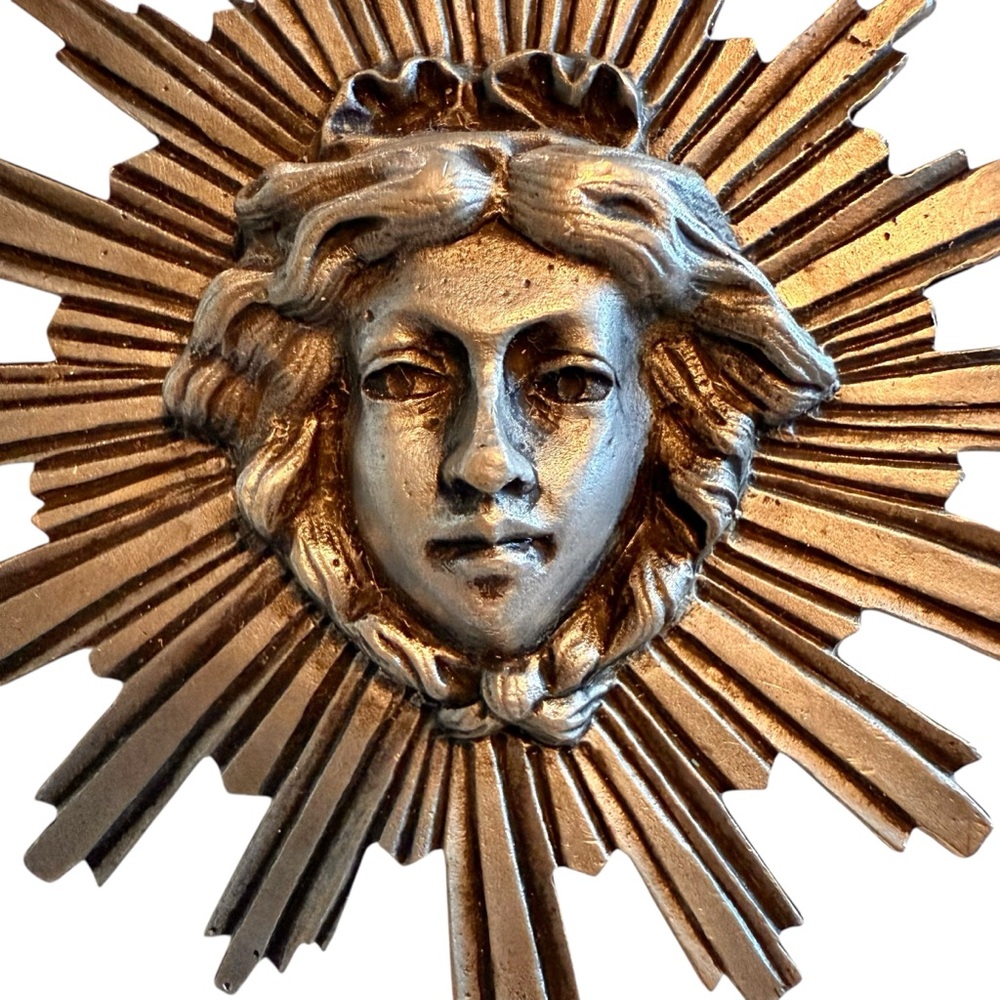 Artesian Made “Sun King" / Louis XIV Symbol Necklace with Signed Makers Mark